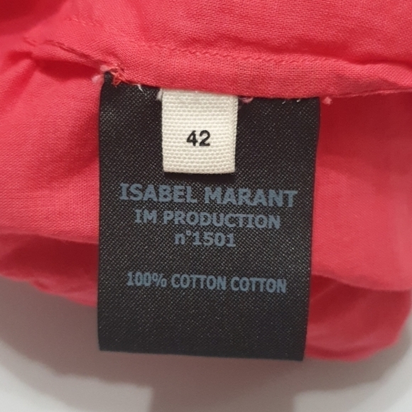 Isabel Marant Etoile Serena Eyelet Scallop Hem Dre - Picture 4 of 7